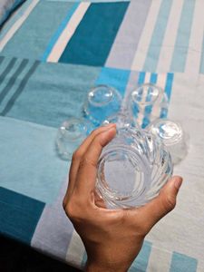 Set of Six Glass Bowls