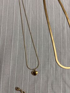 Rose Gold Chains &amp; Bracelet Set (Anti Tarnish)