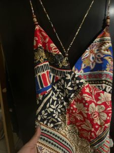 Colorful Print Maxi Dress