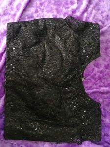 Black Net Blouse