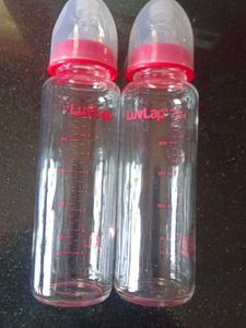 LuvLap Borosilicate Glass Feeding Bottle – 250ml |