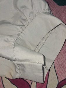 Vintage White Dress &amp; Pink Knit Balaclava