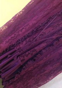 Vintage Purple Lace Lingerie Set Night Dress
