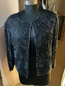 Elegant Beaded Bolero Jacket