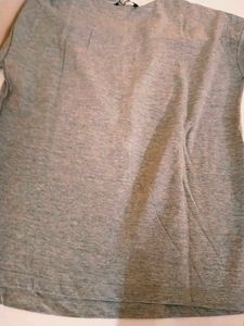 Mast &amp; Harbour Gray Twist-Back Top - Size M