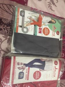 Combo Ankle Length Legging Grey And Red