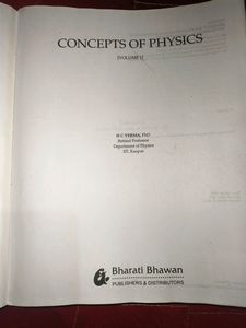 HC VERMA CONCEPT OF PHYSICS BOTH PARTS