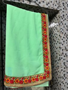 Beautiful Green Colour Saree