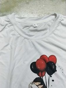 White Colour Couple Tshirt L Size