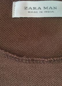 Zara Full Sleeve Round Neck T Shirt