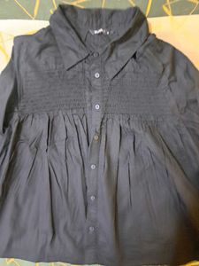 Zudio Black Button-Down Top