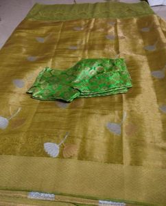 Banarasi Silk Saree &amp; Blouse