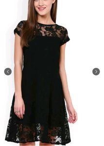Black net one piece dress🖤....