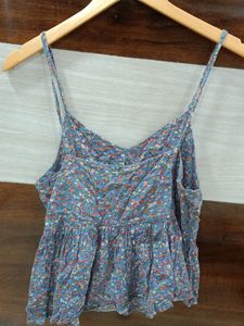 Sleeveless Peplum Croptop Women