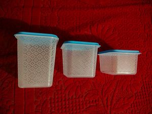 HERIK Plastic Rectangular Containers Set 3pc