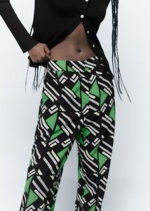 Zara Geometric Trousers