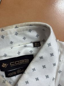 Patterned Cobb White Shirt