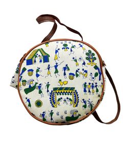 Round Printed Crossbody Bag