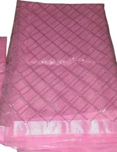 Pink Net saree