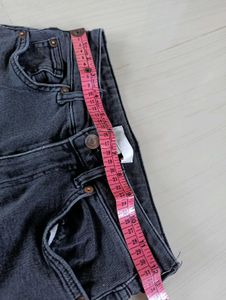 Dark Wash Split Hem Jeans