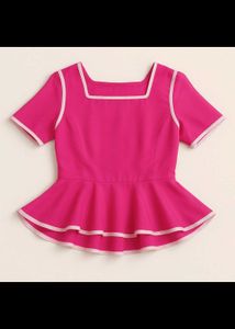Pink Peplum Top