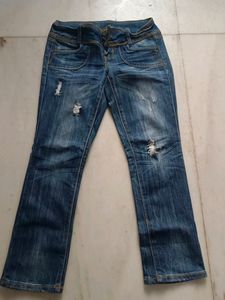 Straight Blue Jeans