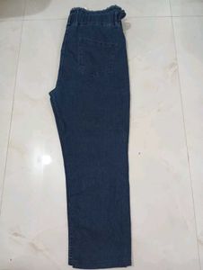 Paper Bag Waist Denim Pants