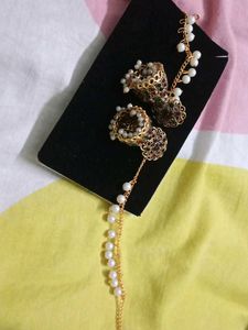 jhumka with hangings