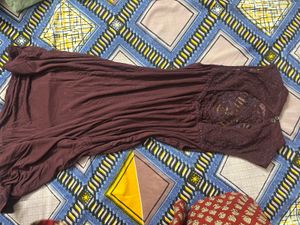 Burgundy Lace American Eagle Top
