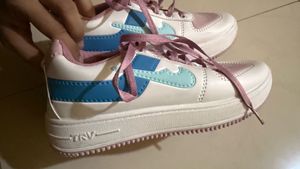 Cute Pink &amp; White Sneakers