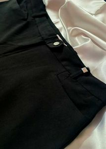 Black Flare Leg Trousers