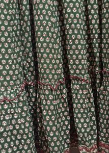 Green Cotton Anarkali kurti