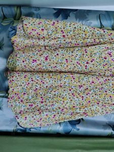 Floral Print Wide Leg Pants