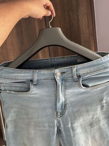 Light Wash Ripped Jeans