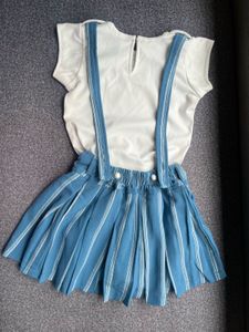 Unique Suspender Striped Outfit