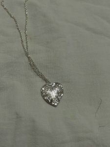 Silver Heart Locket Necklace