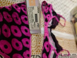 Pink &amp; Black Bra Set