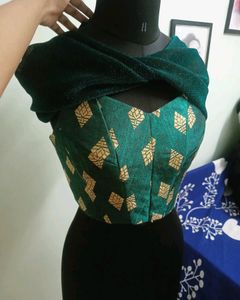 Green Corset Top