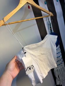 Zara String Cami Strappy Crop Top