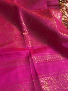 Pink &amp; Gold Patterned Dupatta