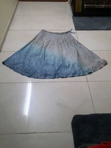 Blue Ombre Ethnic Skirt