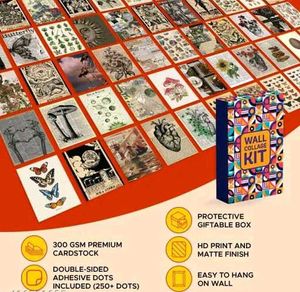 Pack of 54 Aesthetic Vintage Wall Collage Kit