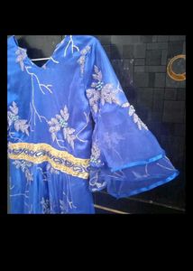 Elegant Blue Girls' Dress