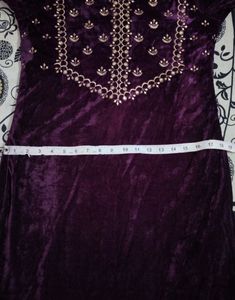 Velvet kurti