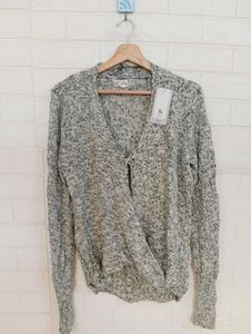 Stylish Grey Knit Sweater