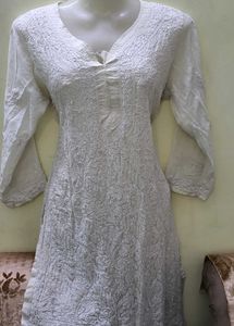 Chikan Work Kurti