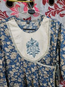 Floral Print Kurta Pillzo Set With Dupatta  Size 3