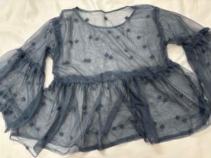 Misty Sheer Mesh Top