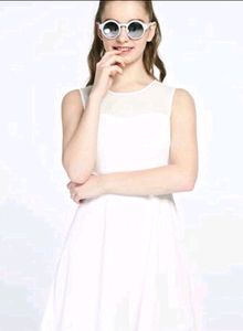 H&amp;M White Skater Dress