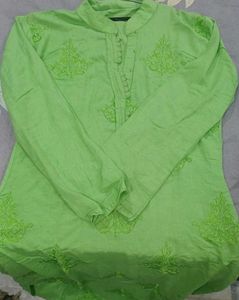Parrot Color Kurti